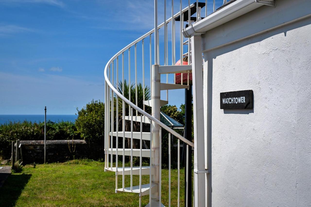 Finest Retreats - The Watchtower At Western Watch Lower Boscaswell Exteriör bild